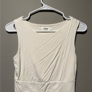Women's Cream Sleeveless Top